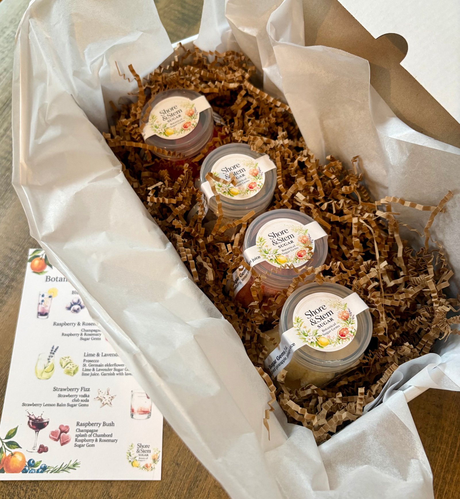 Rainbow Mimosa Kit - Champagne Cube Gift Set