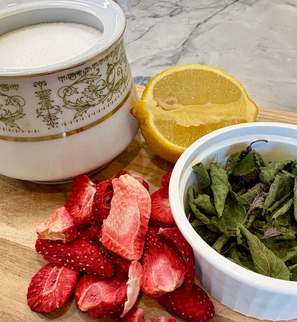 Strawberry & Lemon Balm Beverage Cubes